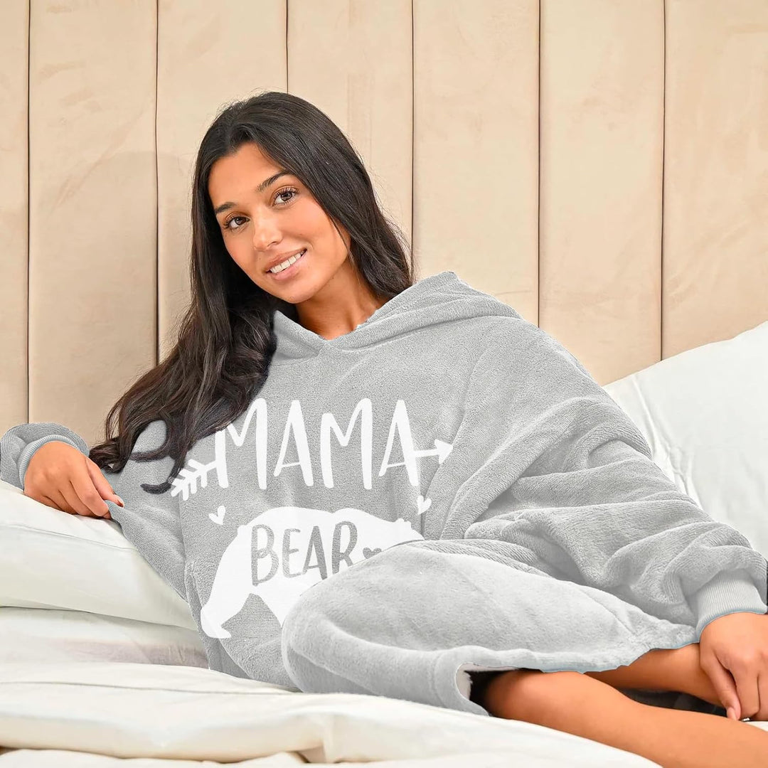 Geschenke für Mama, Mama Bear Decke Geschenk - Weihnachten Geburtstagsgeschenk für Mama von Tochter