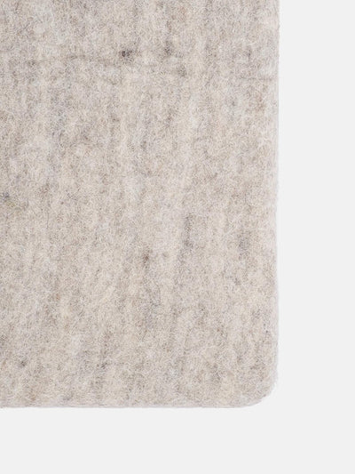 myfelt Flache Filz-Sitzauflage/Stuhlauflage - Béla - quadratisch, 36x36 cm, Beige Beige Meliert, Bei