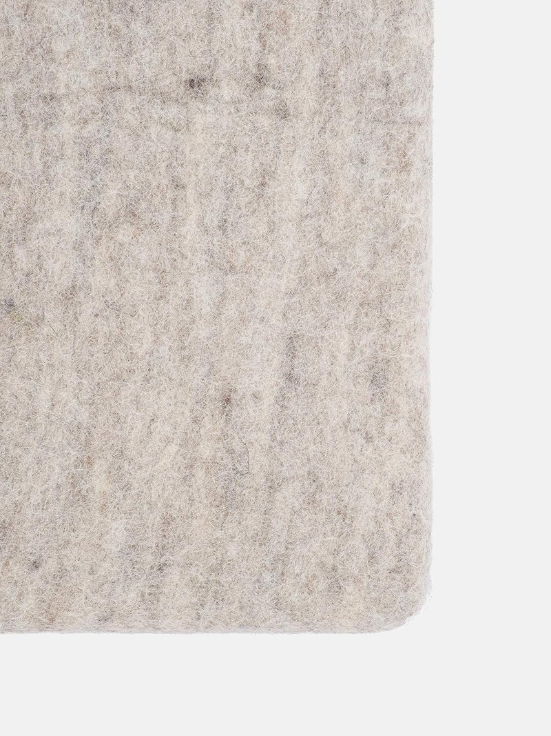 myfelt Flache Filz-Sitzauflage/Stuhlauflage - Béla - quadratisch, 36x36 cm, Beige Beige Meliert, Bei
