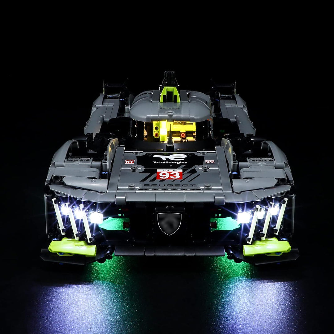 LIGHTAILING Led Licht für Lego- 42156 Peugeot 9X8 24H Le Mans Hybrid Hypercar – Beleuchtungsset Komp