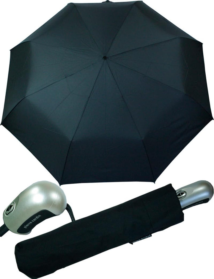 Pierre Cardin XL Regenschirm Auf-Zu Automatik - Gross - Schirm schwarz