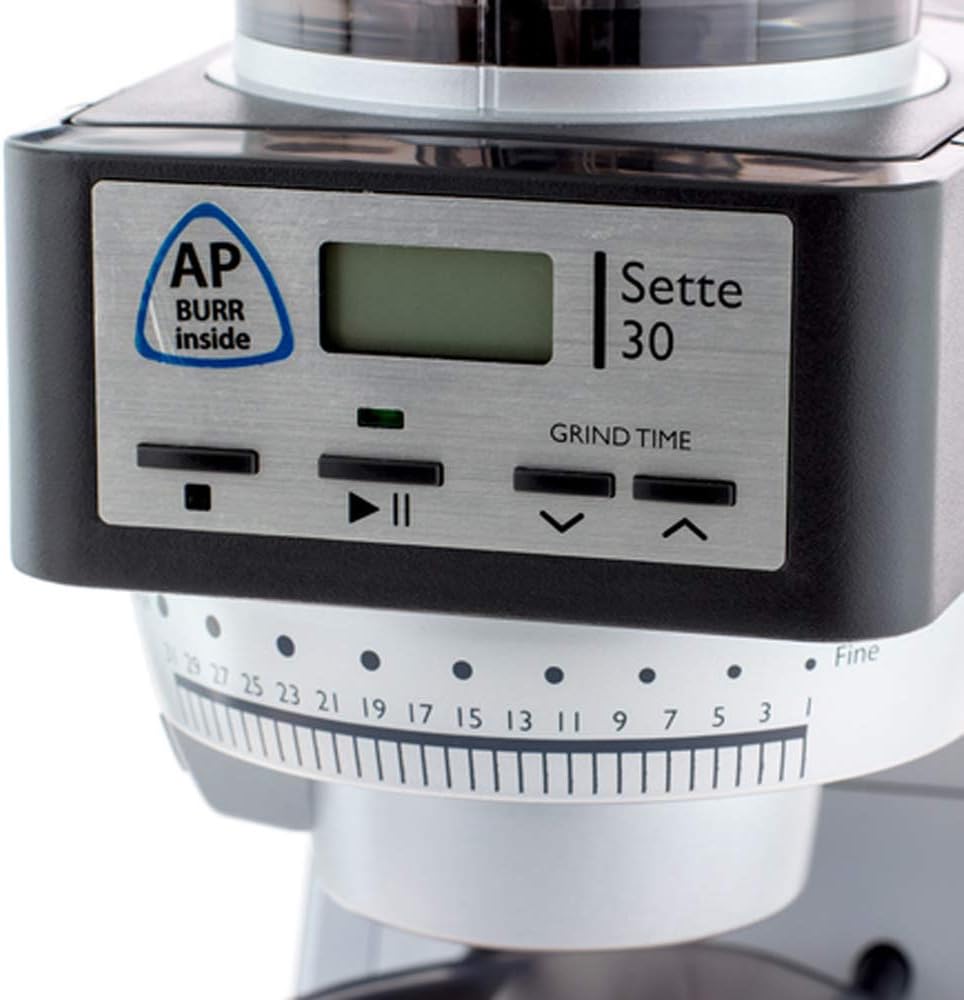 Baratza CD - Sette 30 AP Blanc Elektronische Kaffeemühle, Edelstahl, 1 Liter, Silber