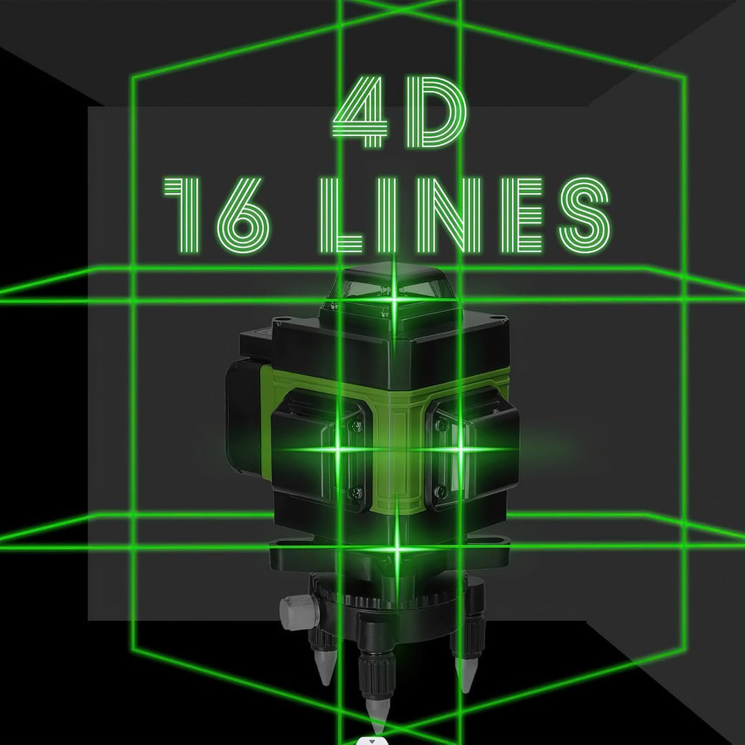 Laser-Nivelliergerät, 4D 16 Linien Vertikales Horizontales Laser-Nivelliergerät Selbstnivellierend m