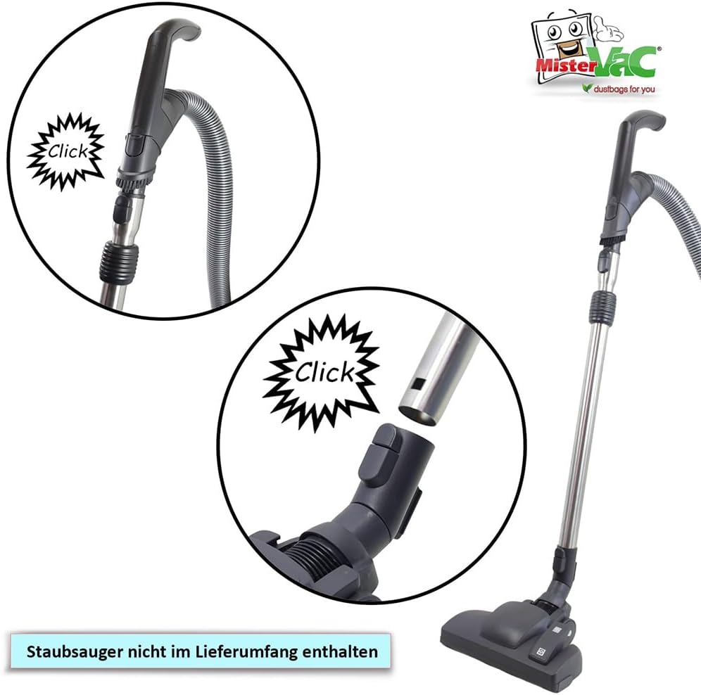 MisterVac Teleskop-Staubsaugerrohr kompatibel mit Miele Blizzard CX1 Cat&Dog PowerLine