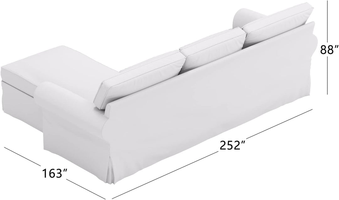 HomeTown Market Strapazierfähiger Sofabezug Ersatz kompatibel für IKEA Ektorp Sofa Cover. Slipcover