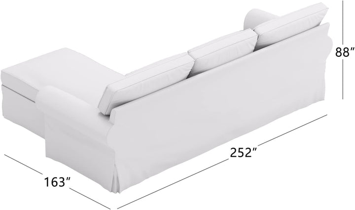 HomeTown Market Strapazierfähiger Sofabezug Ersatz kompatibel für IKEA Ektorp Sofa Cover. Slipcover