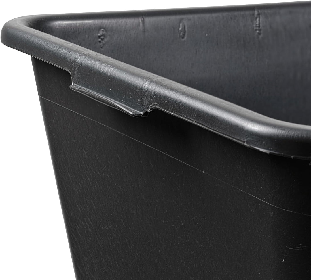 BURI 5 Stück Mörtelwanne 90 Liter Mörtelkasten rechteckig, schwarz - Baueimer Maurerkasten Mörtelküb