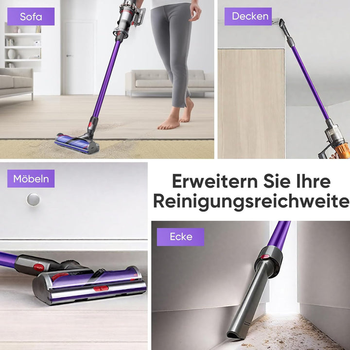 Verlängerungsrohr für Dyson V11 V15 V10 V8 V7 Stabstaubsauger,Ersatz Teleskoprohr Schnellspanner Ver