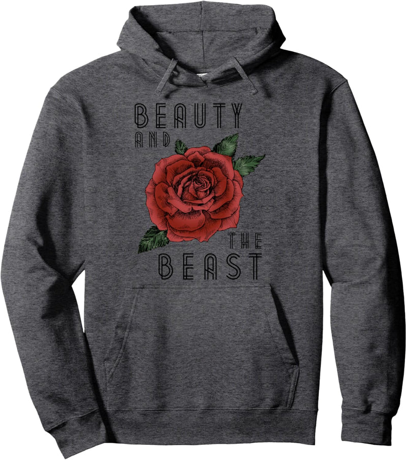 Disney Beauty And The Beast Rose Logo Pullover Hoodie