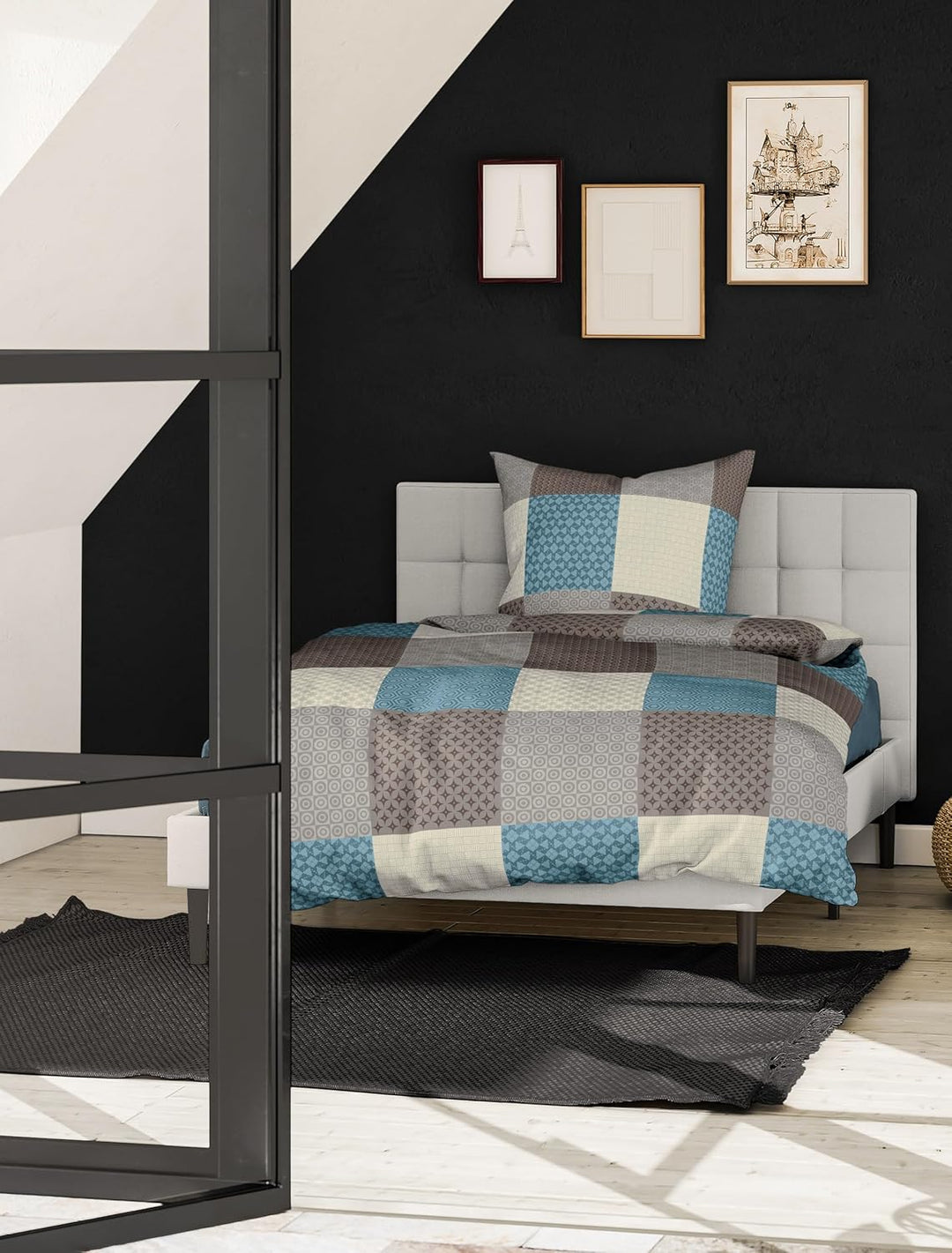 Bierbaum Bettwäsche 6277, Fein-Biber, Made in Germany, mokka 04, 155 x 220 cm + 80x80 cm, Komfortgrö