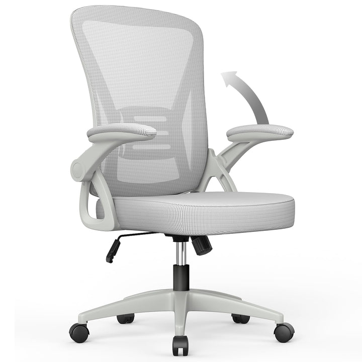 naspaluro Bürostuhl mit Verstellbaren Armlehnen, Ergonomischer Schreibtischstuhl mit Netzbespannung,
