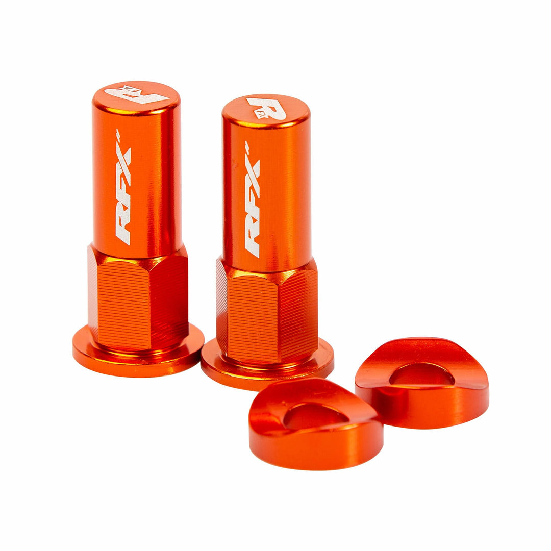 RFX Pro Series Felgensicherungsmuttern und Unterlegscheiben (2 Stück) Orange Einheitsgrösse, Orange