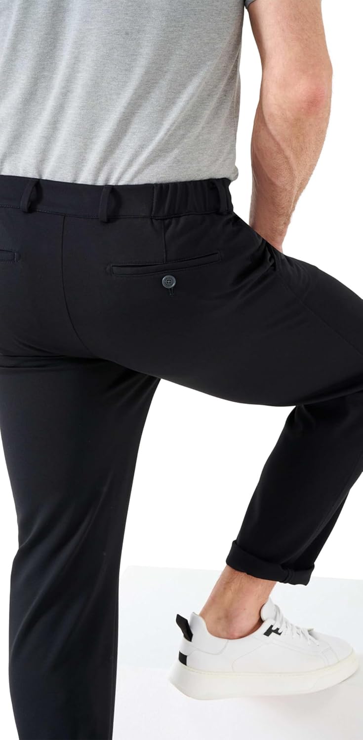 EUREX by Brax Style THILO Herren Flatfronthose Bestformer Cut 25 Schwarz, 25 Schwarz