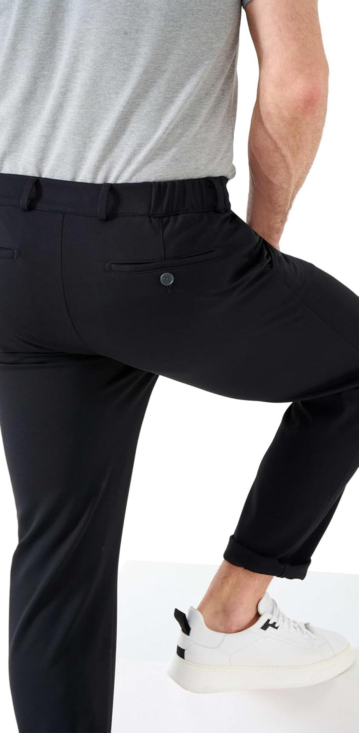 EUREX by Brax Style THILO Herren Flatfronthose Bestformer Cut 25 Schwarz, 25 Schwarz