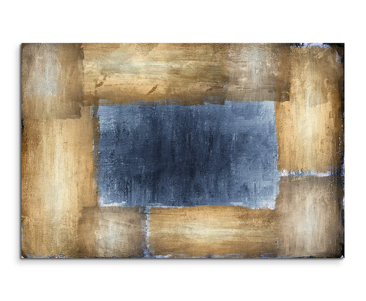 Paul Sinus Art 120x80cm Leinwandbild Leinwanddruck Kunstdruck Wandbild braun grau schwarz blau Ecken