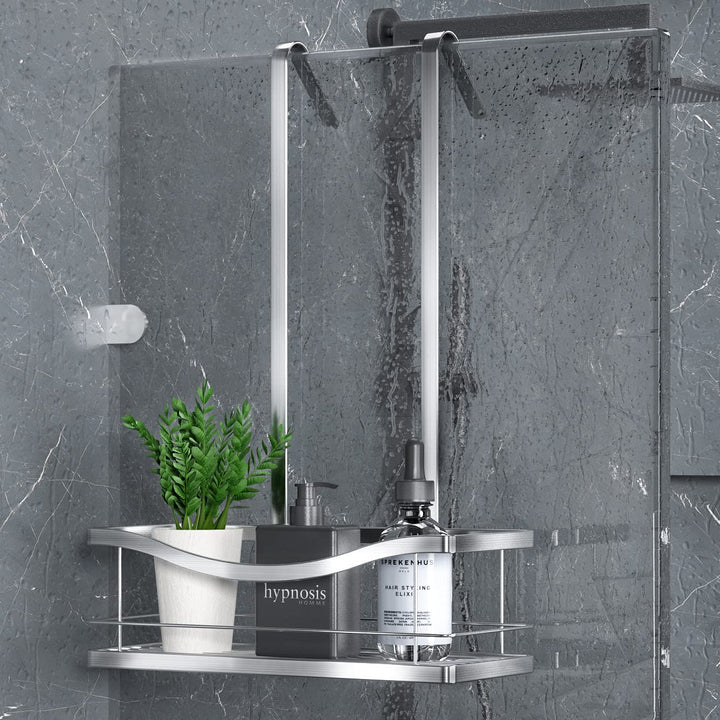 Duschregal zum Hängen, Duschablage Hängend Ohne Bohren für Duschwand, Duschkorb Dusche Hängeregal Ed
