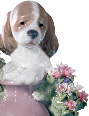 LLADRÓ Figur Unartiger Hund. Hündchen. Porzellan.
