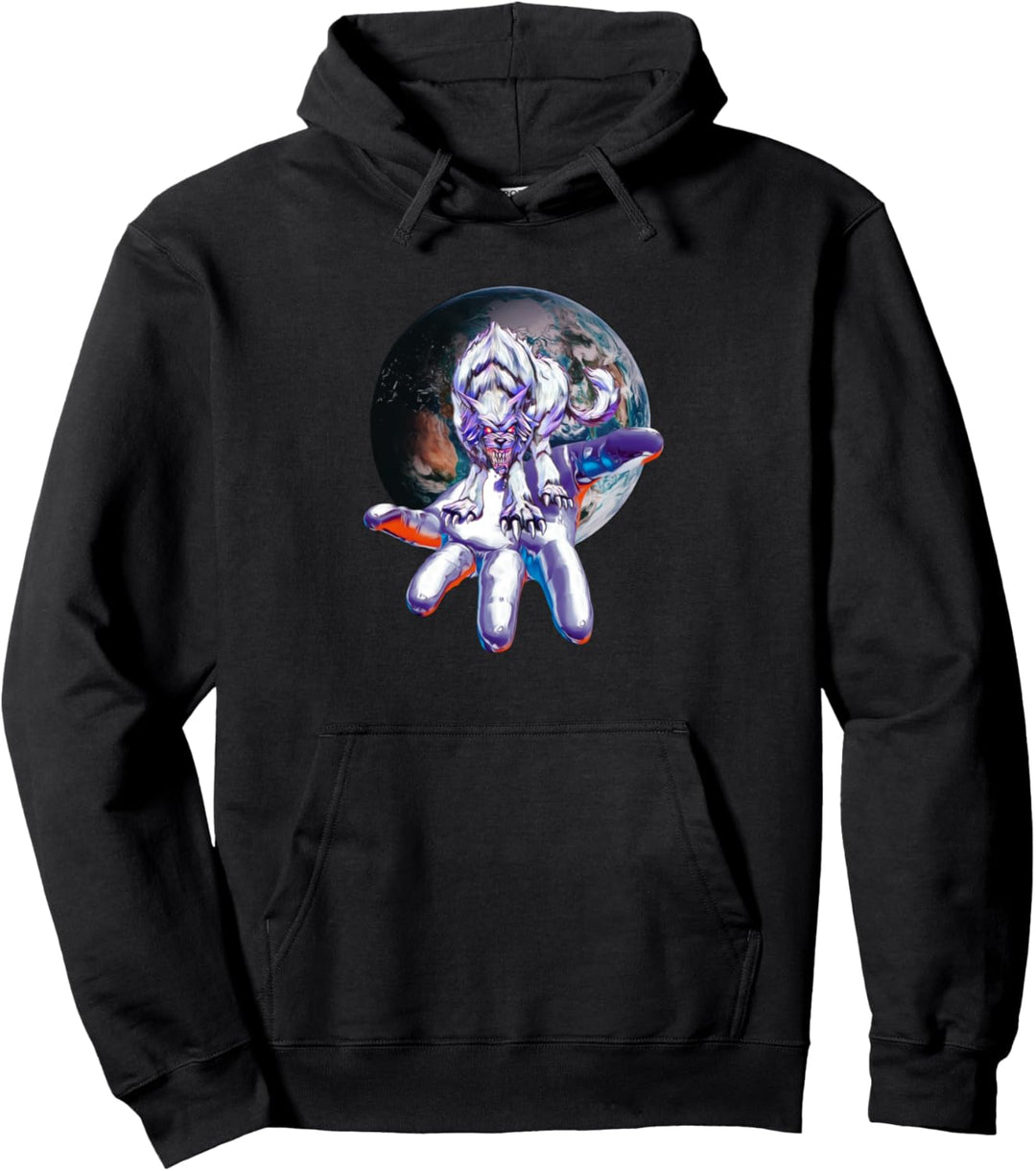 Wolf Motiv Mond Wölfe Pullover Hoodie