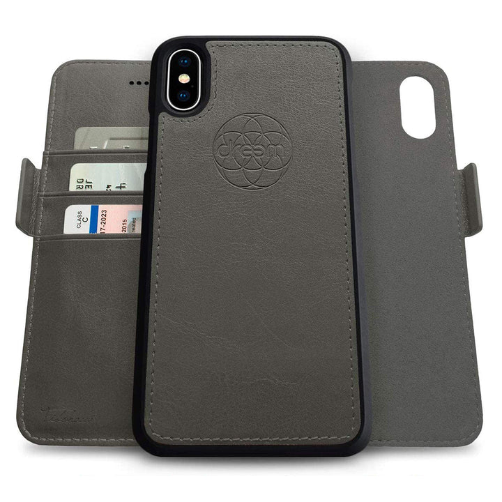 Dreem Fibonacci 2in1 Handyhülle Flipcase für iPhone XS Max | Magnetisches iPhone Case | TPU Etui Led