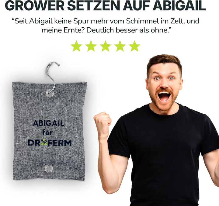 ABIGAIL by DryFerm Luftreiniger für Growbox & Growzelt, Effektiver Schutz ohne Strom, 5 Jahre Haltba