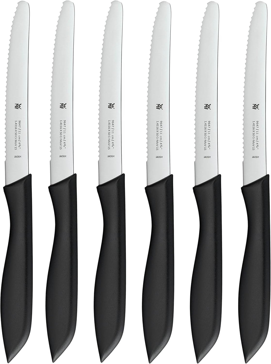 WMF Messerblock mit Messerset 7-teilig & Classic Line Frühstücksmesser Set 6-teilig, 23 cm, Brötchen