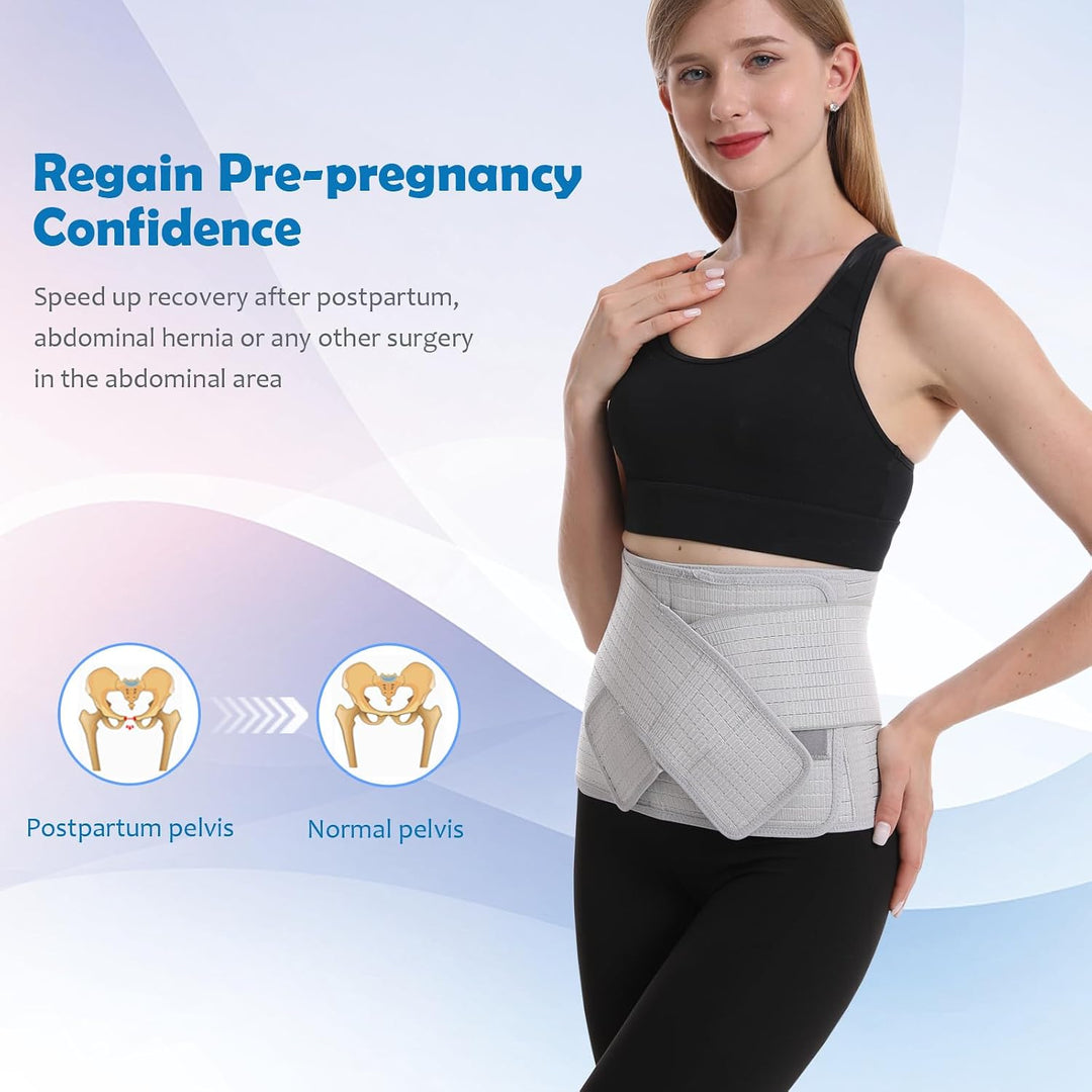 Postpartum Gürtel für Damen, Abdominal Binder Post Chirurgie Belly Wrap, C Abschnitt Erholung Must H