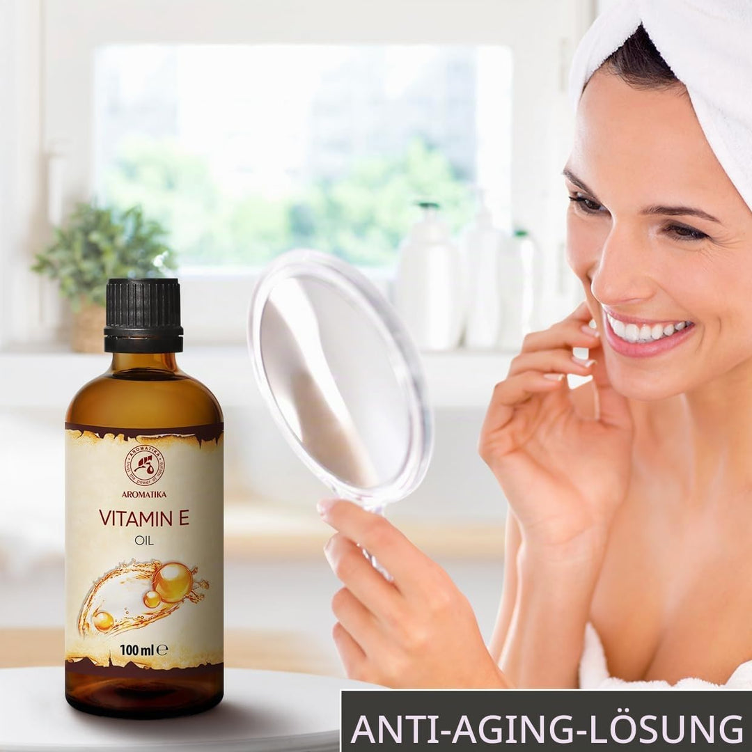 Vitamin E Öl 100ml - Natürlich - Reich an Vitamin E - Vitamin E Oil - Pflege für Gesicht - Körperpfl