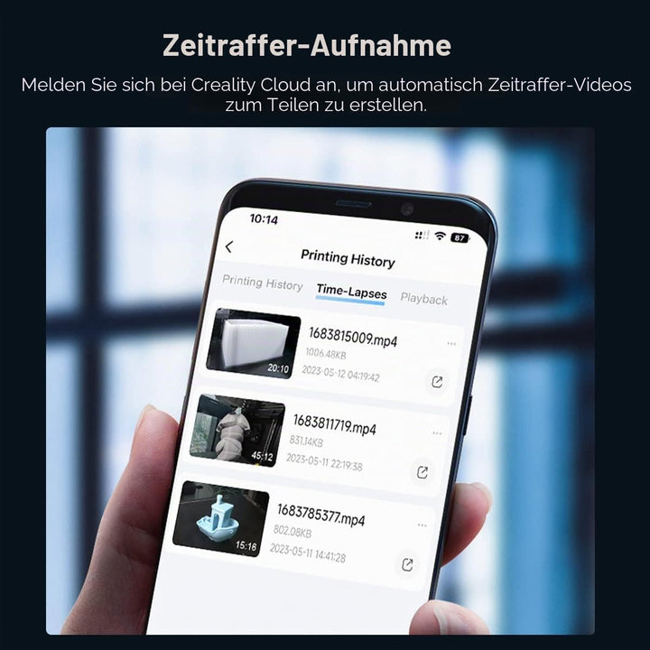 chitu systems Offizielle K1 AI-Kamera für Creality, 3D-Drucker-Kamera, kompatibel mit Creatily K1/K1
