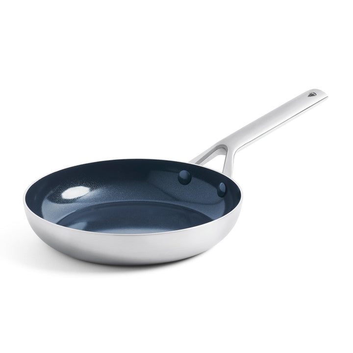 Blue Diamond Cookware Triple Steel Edelstahl Keramik Antihaft, 20 cm Bratpfanne, Tri-Ply, PFAS-frei,