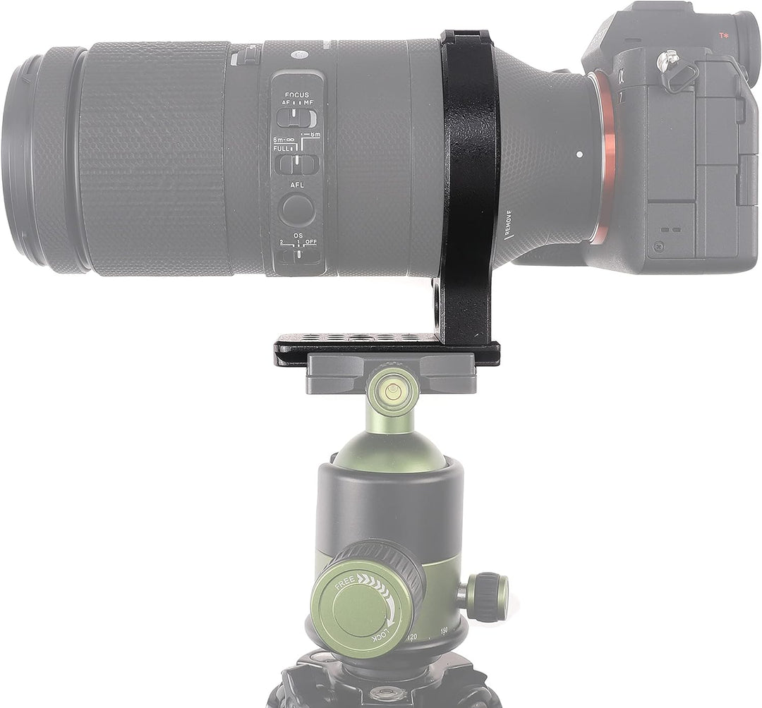 Hersmay Metall Objektiv Stativschelle für Sigma 100-400 F5-6.3 DG DN OS Objektiv für Sony E Mount Ar