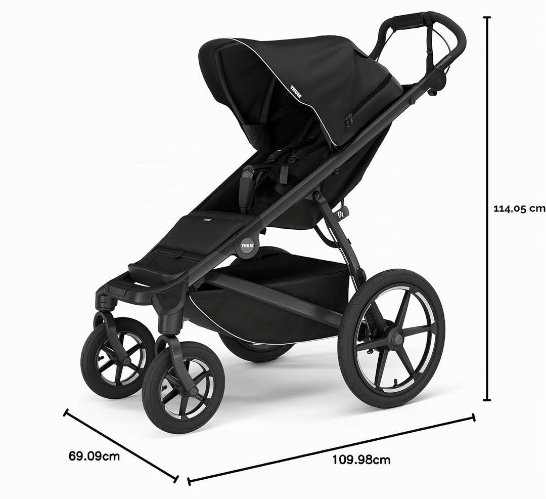 Thule Urban Glide 4-wheel Buggy Für Jedes Terrain Black on Black One-Size Black on Black Einheitsgrö