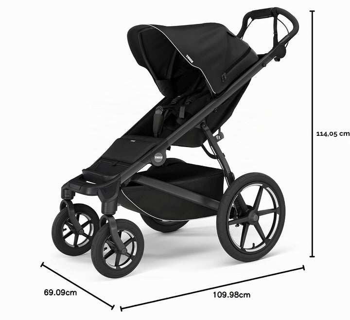 Thule Urban Glide 4-wheel Buggy Für Jedes Terrain Black on Black One-Size Black on Black Einheitsgrö