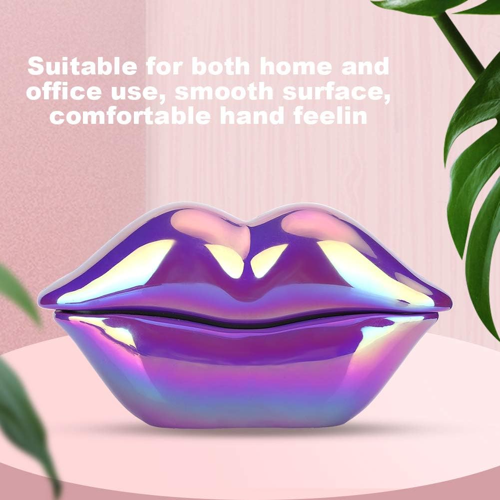 Dpofirs Creative Purple Lips Festnetztelefon, Universal Wired Festnetztelefon, Clear Sound Telefon E