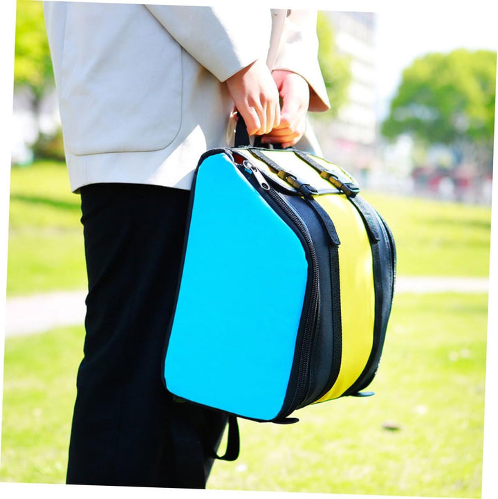 Supvox rutschfeste Akkordeon-Tasche Koffer-Rucksack Blauer Rucksack Kinder-Akkordeon Tragbare Akkord
