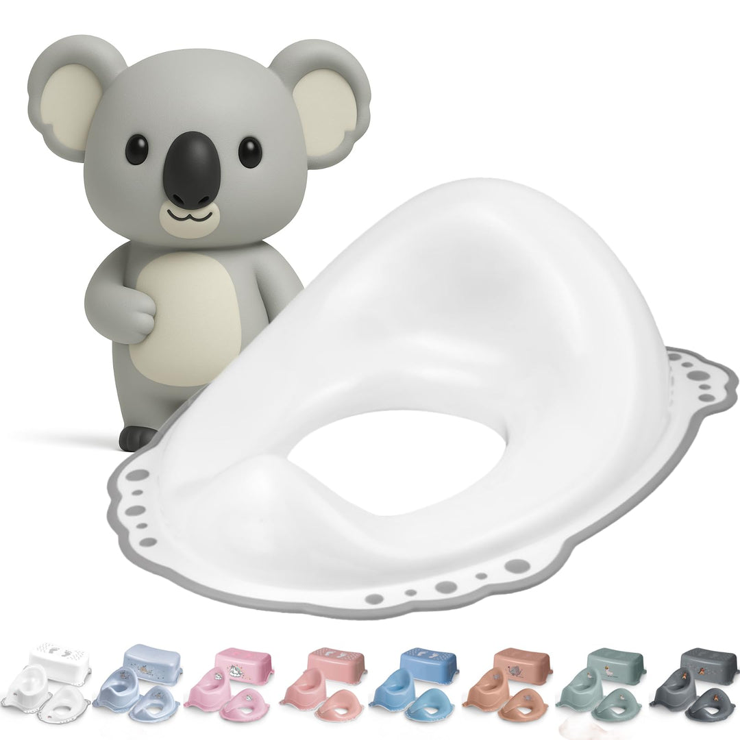 Toilettensitz Kinder Klositz Aufsatz rutschsicher & ergonomisch weiss - Toilettenaufsatz Kinder WC S
