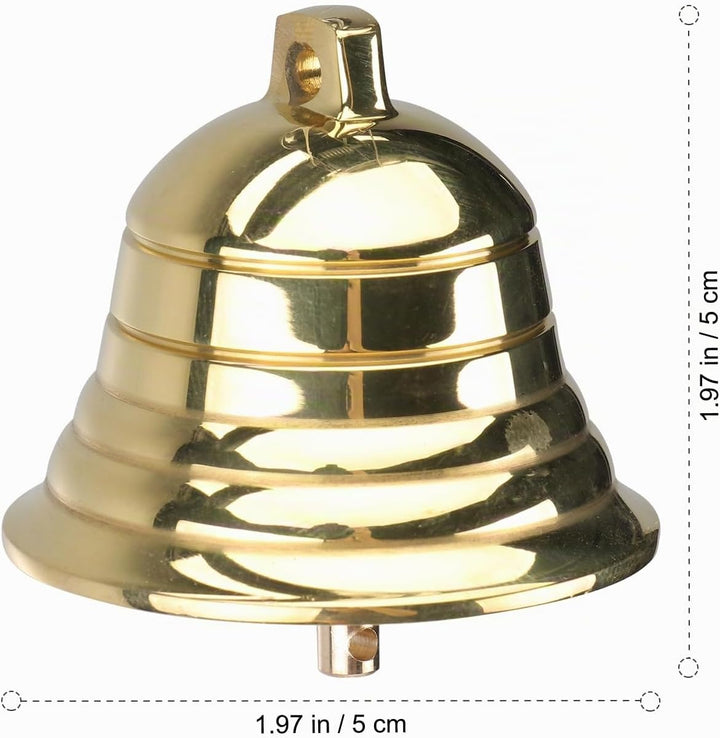 STOBOK 5Cm Weihnachten Schlitten Glocken Ornament Gold Service Glocke Grosse Kranz Weihnachten Abend
