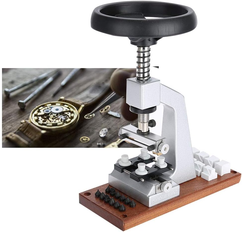 Bench Watch Case Opener, 5700 Uhrenreparaturwerkzeug, Stahl & Aluminium Watch Case Opener Kit Langle
