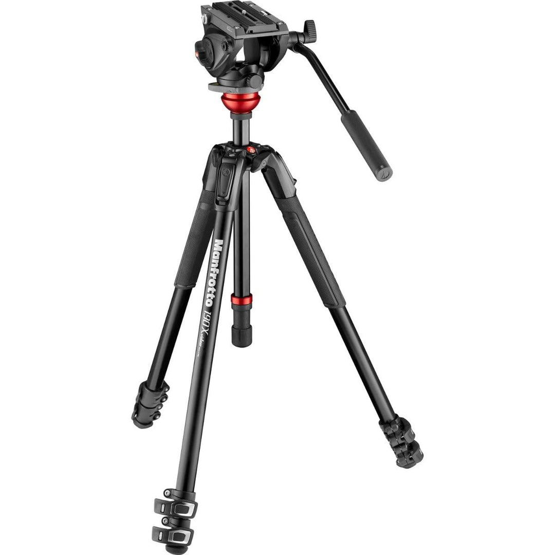 Manfrotto Nitrotech N12 Video Head w/CF Twin Leg Tripod MS, (w/CF Twin Leg Tripod MS 100/75mm) MVK50