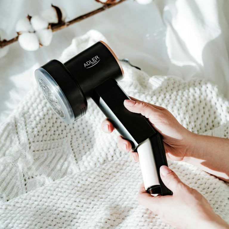 Fusselrasierer Elektrisch ADLER EUROPE Entfernen von Flusen aus Kleidung und Stoffen – Einstellbare