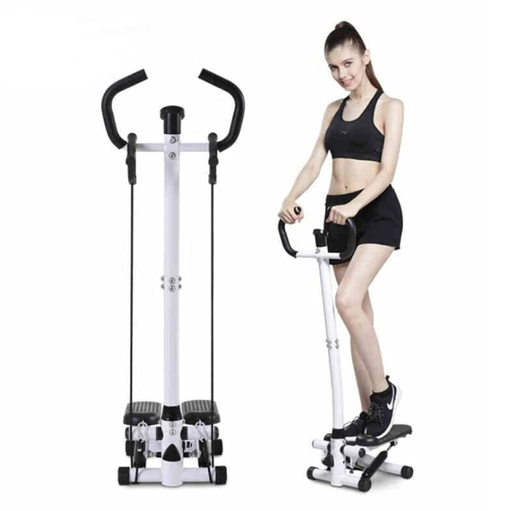 Stepper für Zuhause, Up-Down Swing Stepper mit Power Ropes, Stepper Hometrainer mit LCD Display, Tra