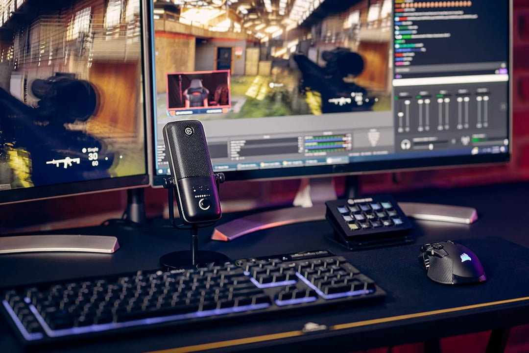 Elgato Wave:3 - Professionelles USB-Kondensatormikrofon für Streaming, Podcasts, Gaming und Homeoffi
