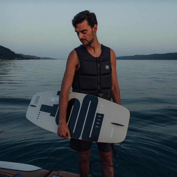 WAKETEC Wakeskate Truth, Eva Flat-Deck Board, Länge 41'-43', bis 100 kg Körpergewicht, für Boot & Se