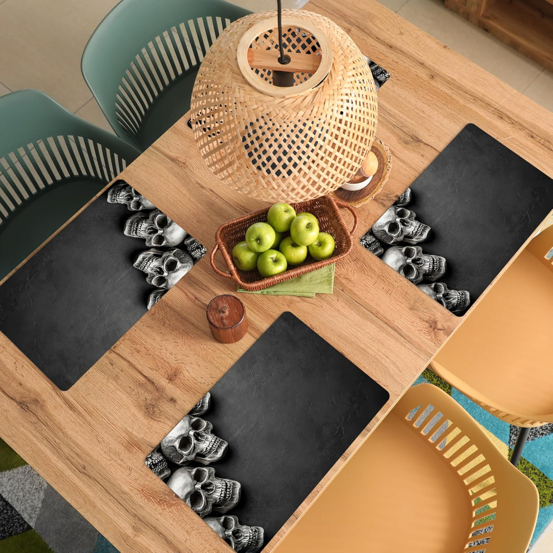 KitchenYeah© Platzsets Abwaschbar 6-Teilig 45x30 cm Tischsets Platzdeckchen rutschfeste Platzset Unt
