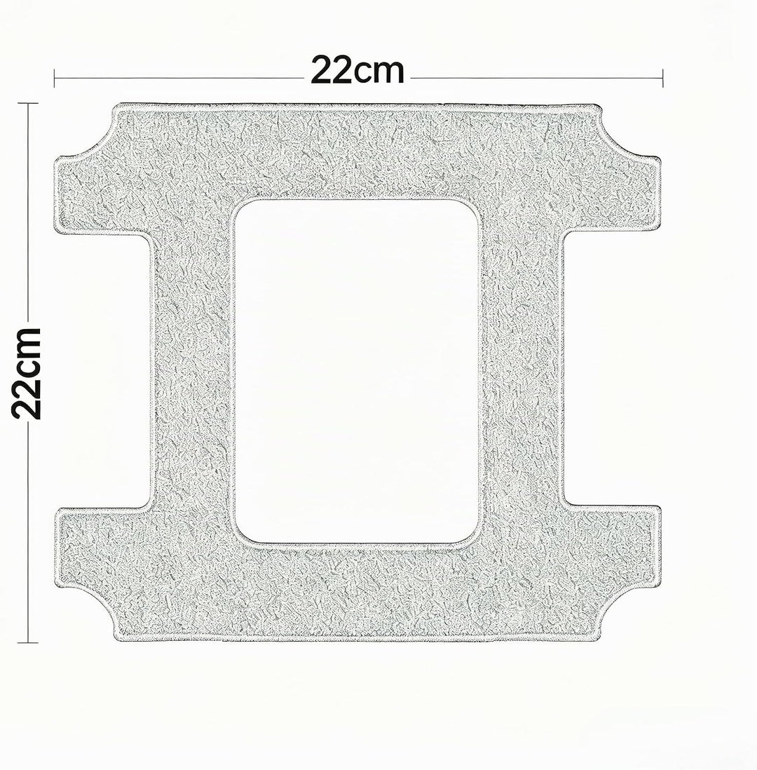 Lubluelu Mikrofaser Reinigungspads 22×22 cm 4er Set für Fensterputzroboter CH10 / W100 – NICHT kompa
