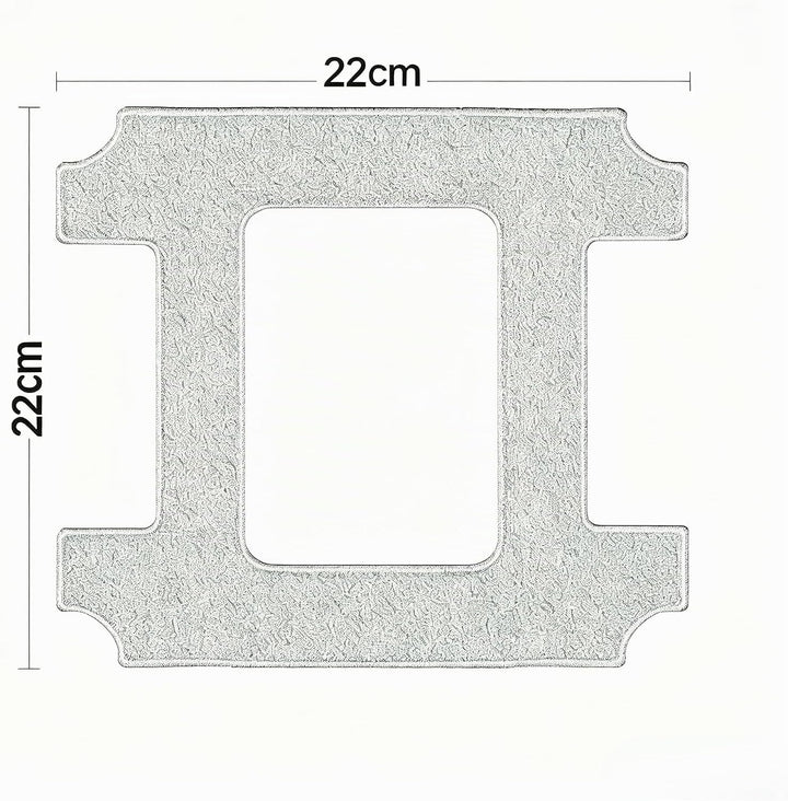 Lubluelu Mikrofaser Reinigungspads 22×22 cm 4er Set für Fensterputzroboter CH10 / W100 – NICHT kompa
