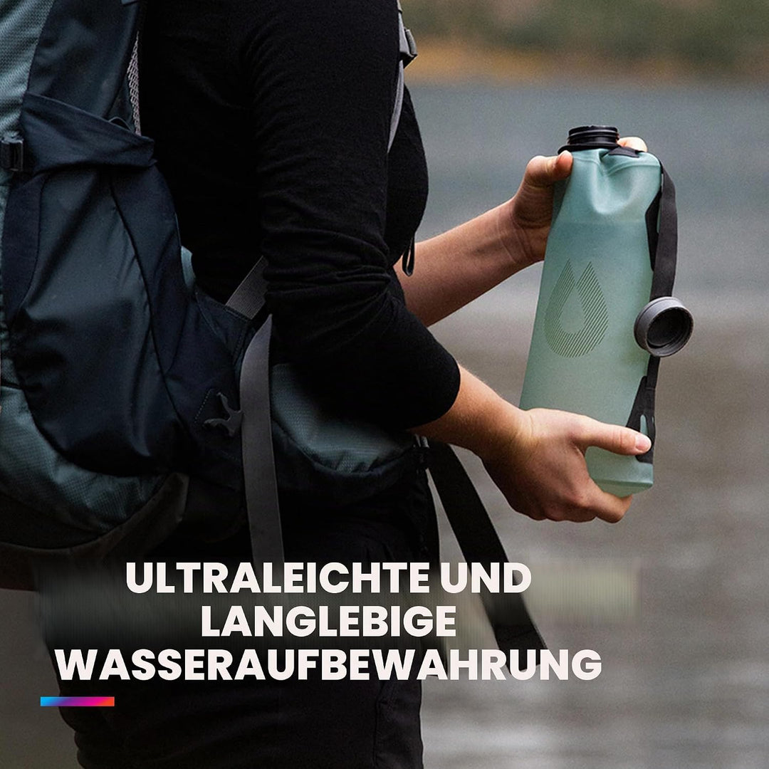 Hydrapak Seeker - Collapsible Water Storage (3L/100oz) - BPA & PVC Free Camping Hydration Reservoir