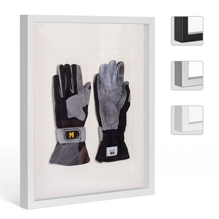 Bildershop-24 Objektrahmen Trikotrahmen Vario inkl. Bügel und Passepartout 30x60cm Weiss (lackiert)