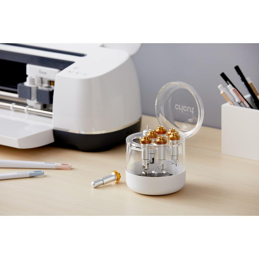 Cricut Gravierspitze Gehäuse Engraving Tip + QuickSwap Housing for Maker Machines, Metall, Multicolo