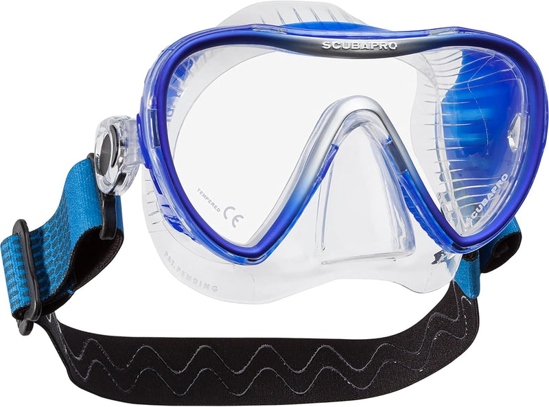 Scubapro Synergy 2 Maske mit Komfortband Transparent; Blau, Transparent; Blau