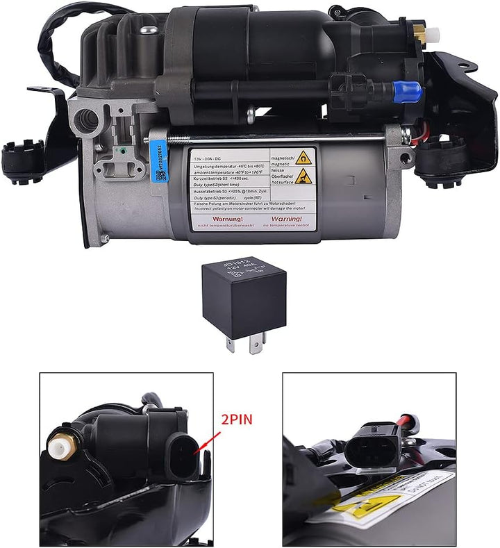 Bisenya Luftfederung Kompressor Pumpe mit Relais Hinten Ersatz für E350 E350 E63 AMG Wagon E300 E500